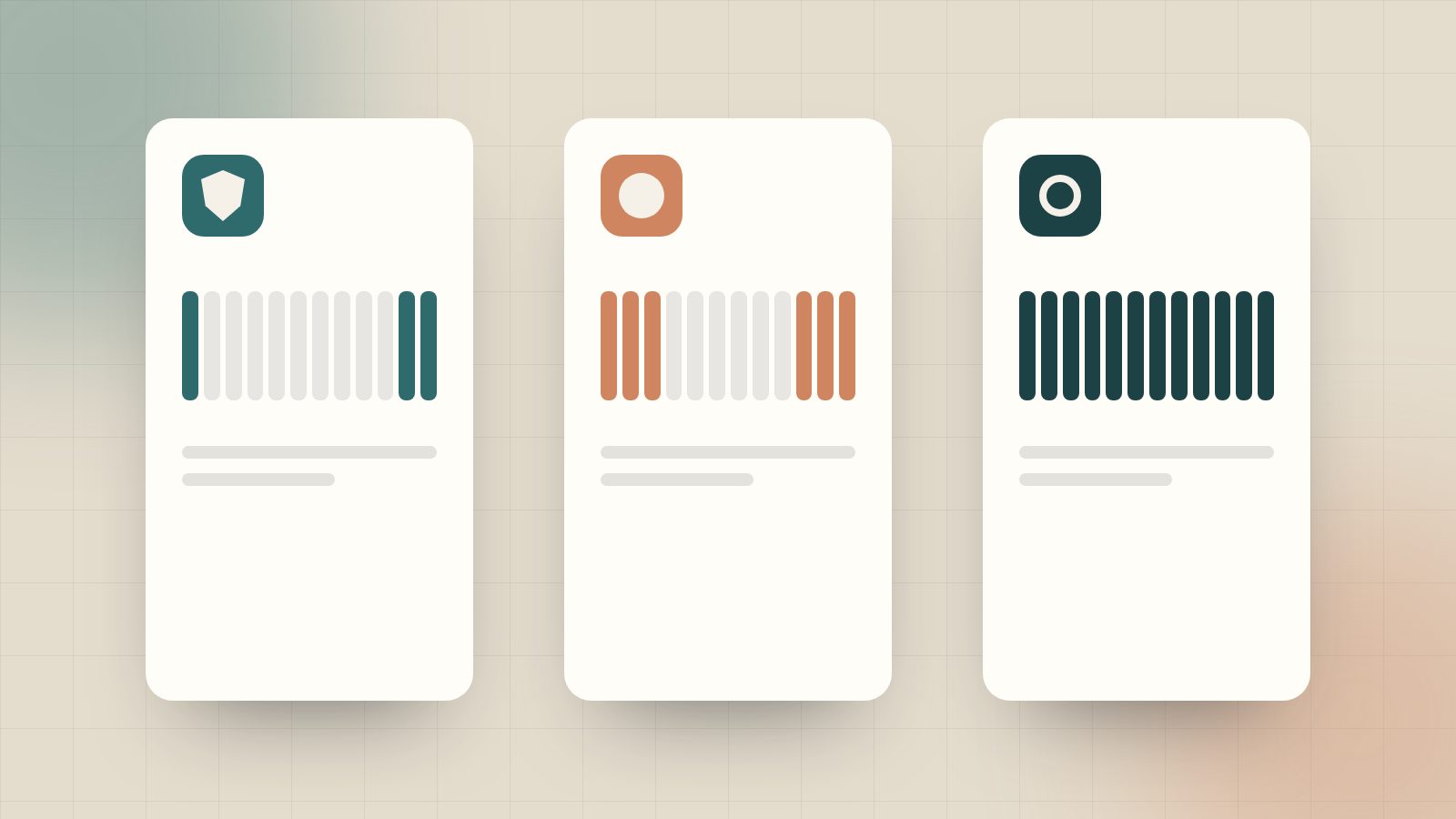 Illustration of three vertical cards with twelve-month timelines highlighting different enrollment seasons